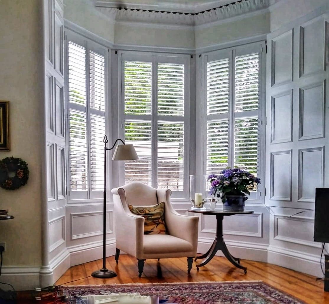 Bay window shutters