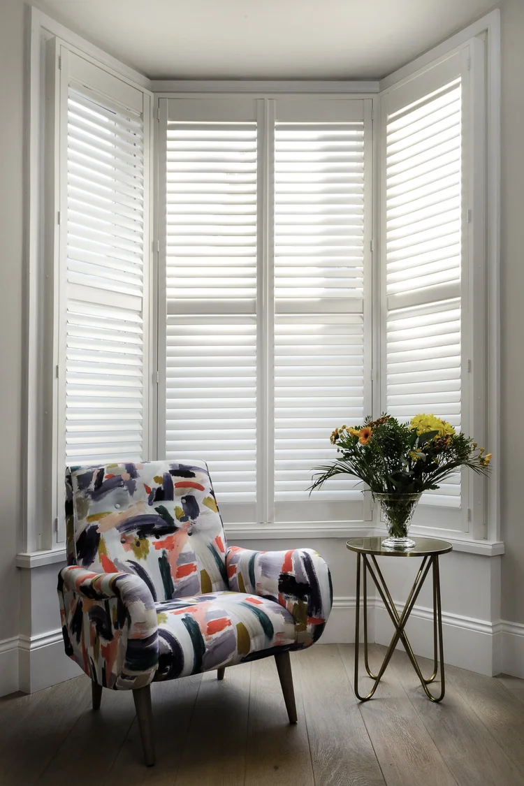 Bay window with armchair