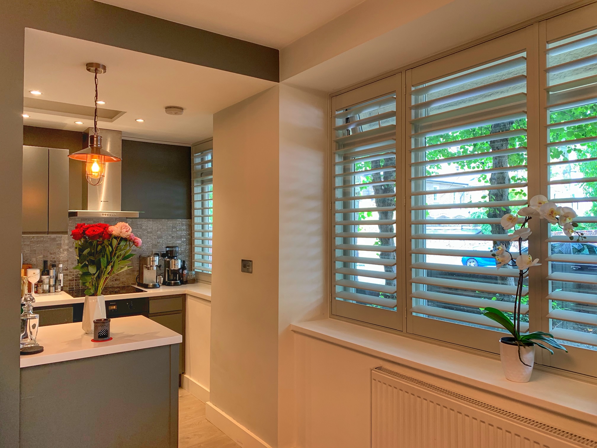 Kitchen shutters installation