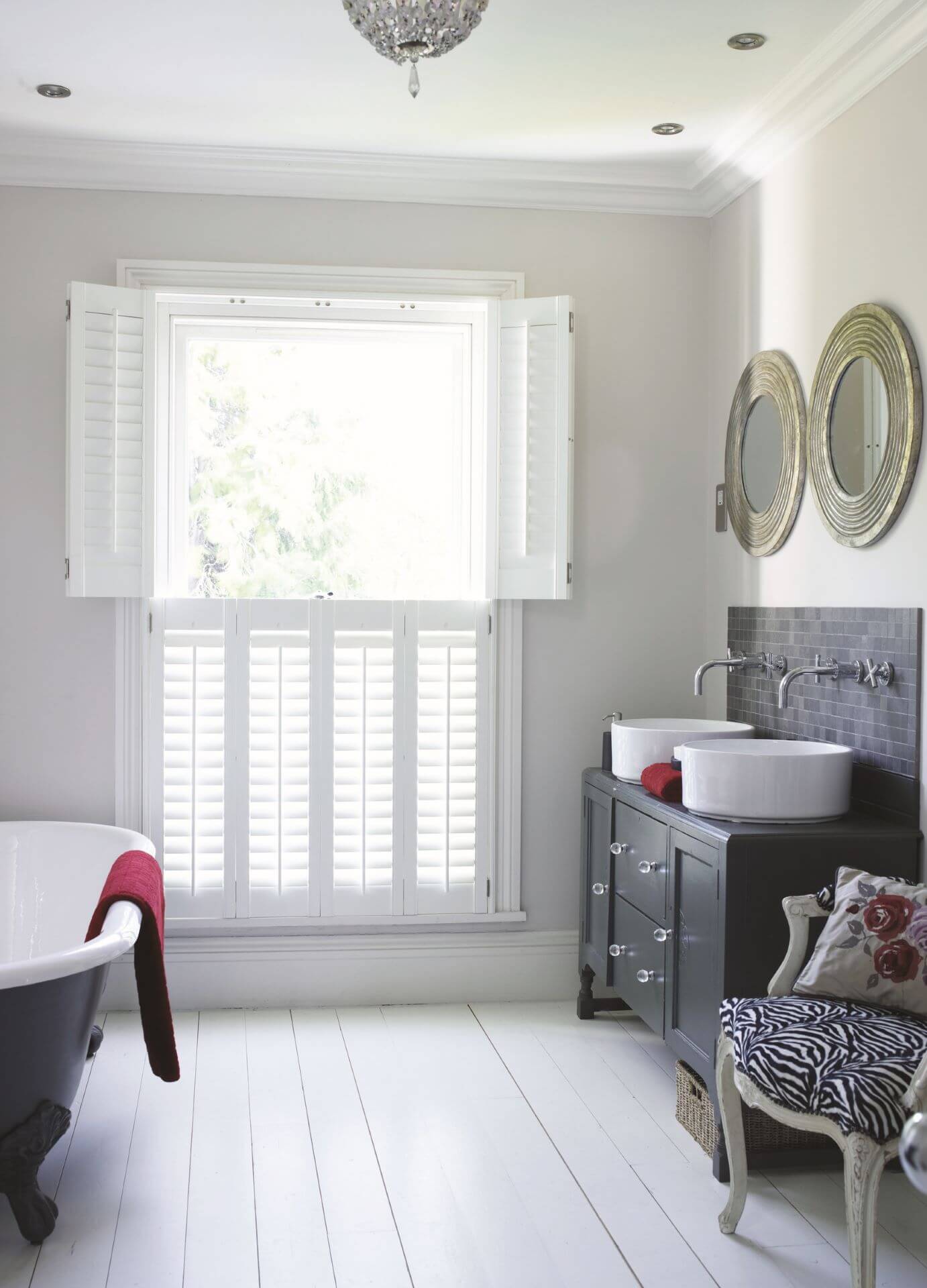 Tier on tier shutters