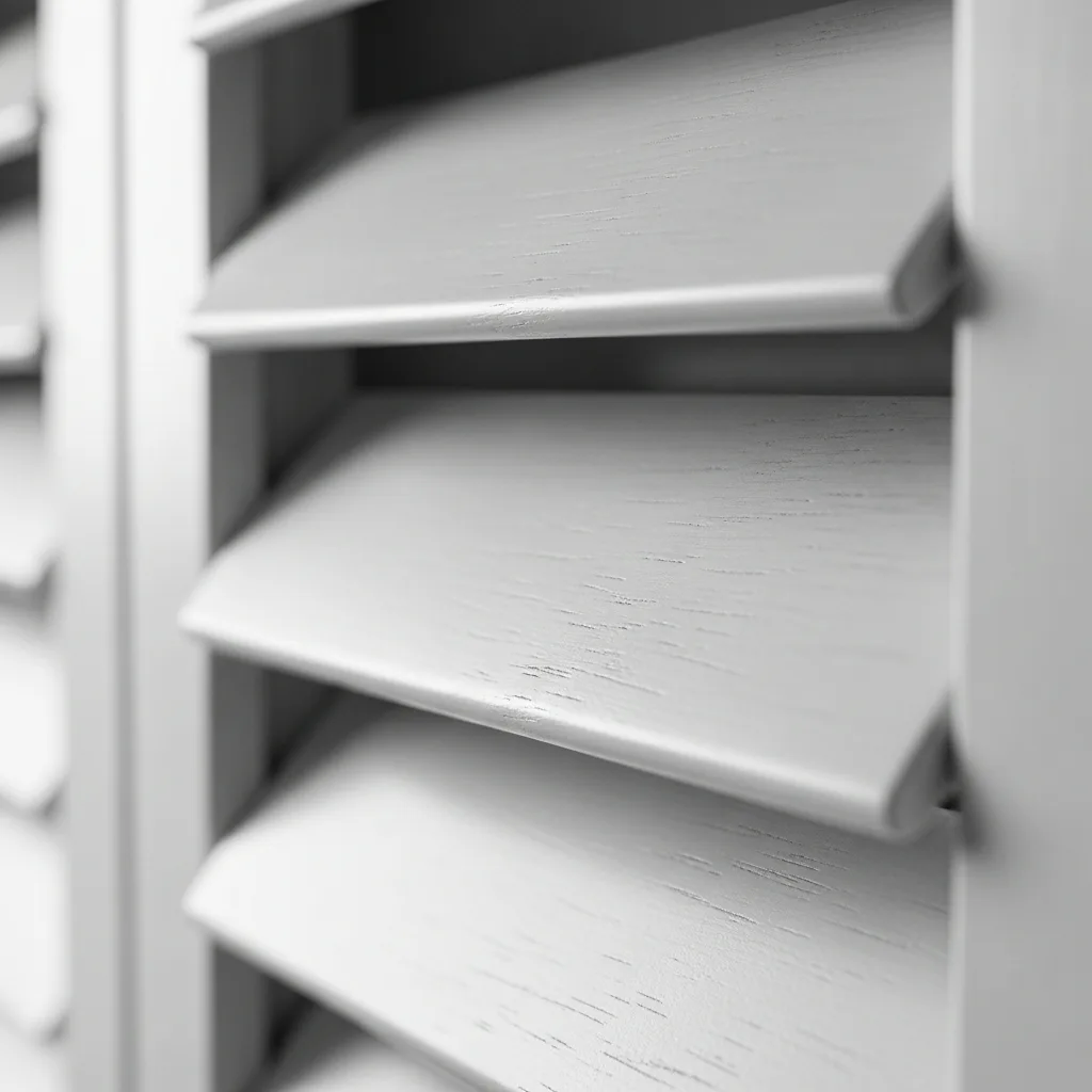 Quality plantation shutter materials and components ready for installation
