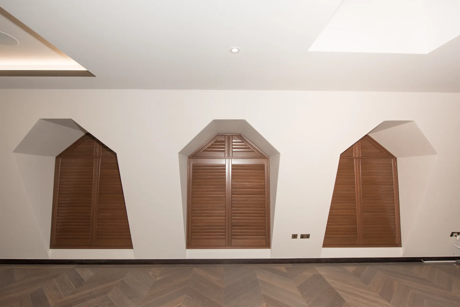 Shaped Shutters plantation shutters
